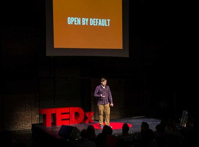 Brad Frost speaking at TEDx Pittsburgh